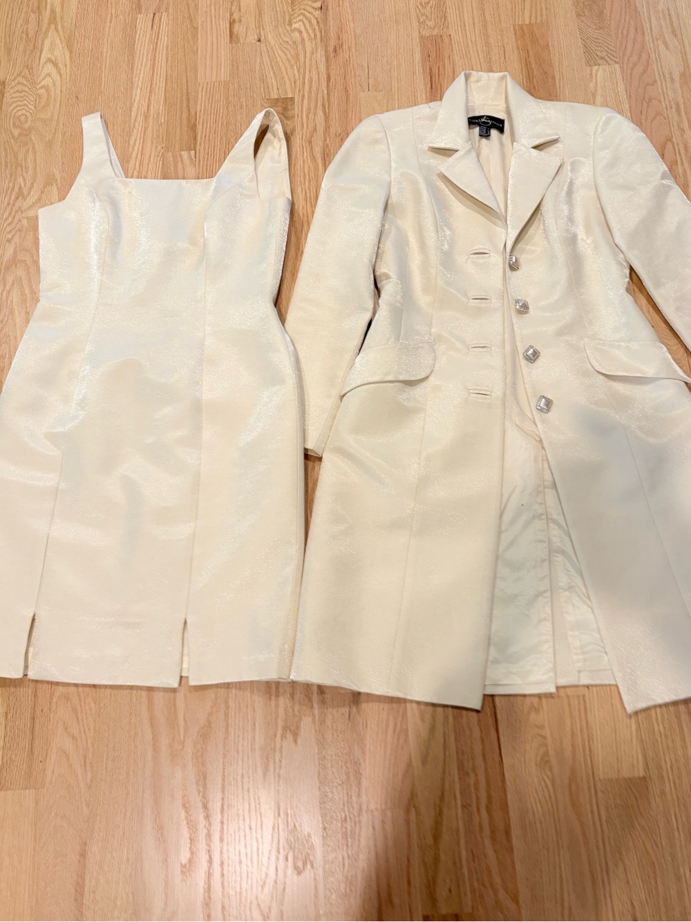 Vintage Formal Sleeveless Dress with Matching Coat - Sz 4